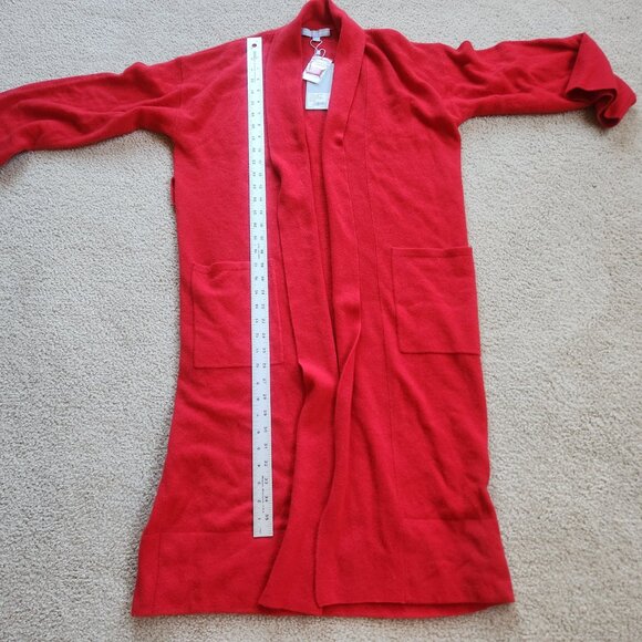 NWT Antonio Melani Cashmere Robe Cardigan *MISSING BELT* - Picture 6 of 9